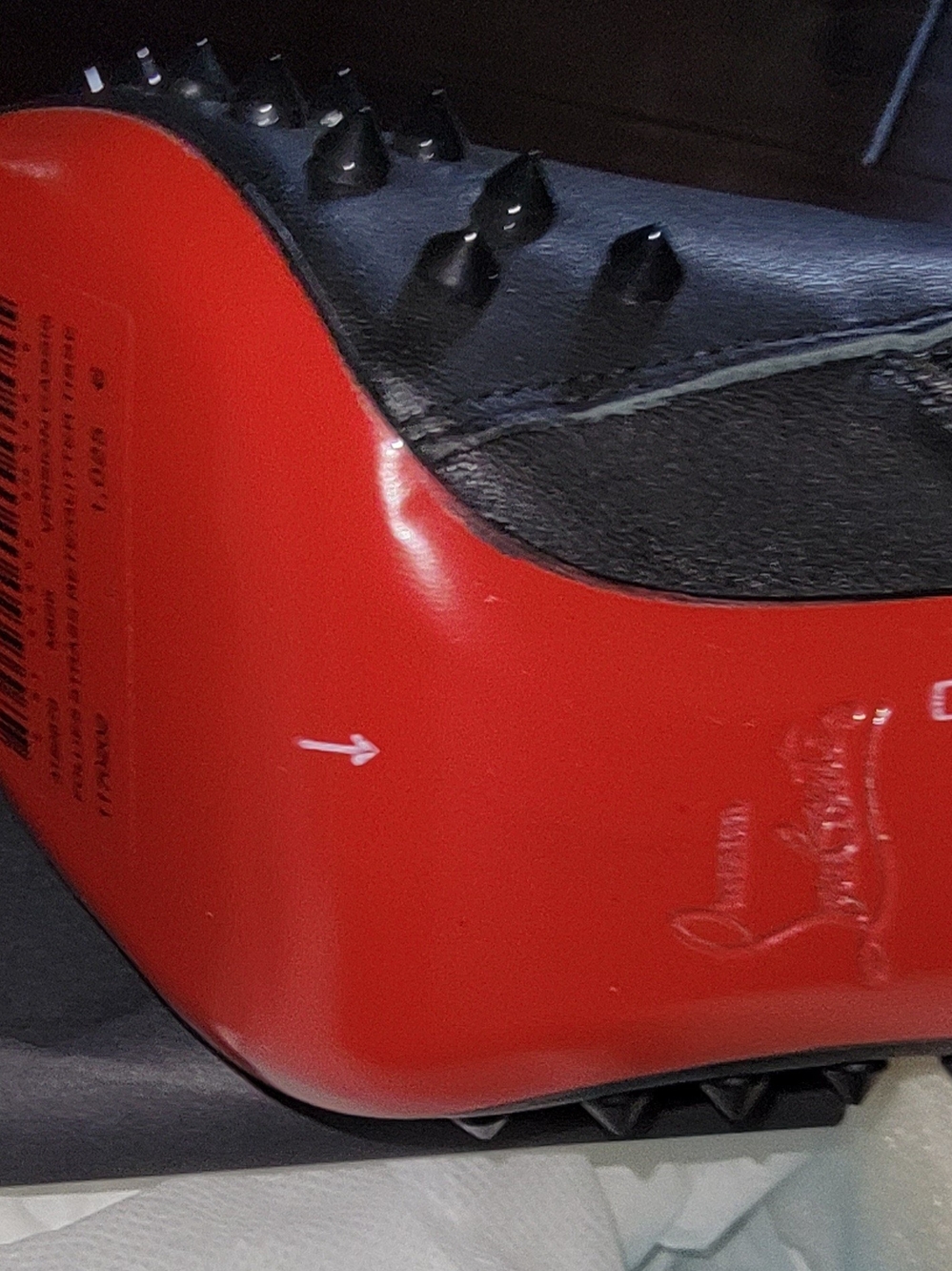 Christian Louboutin Gold Logo on Black Box